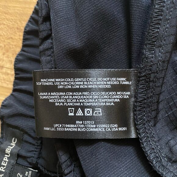 BANANA REPUBLIC Men's 32 Flat Front Technical Shorts Black Preppy Summer Golf - Picture 8 of 16